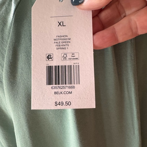 Wonderly Green Women's Top NWT - Picture 2 of 10